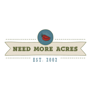 need more acres farm logo